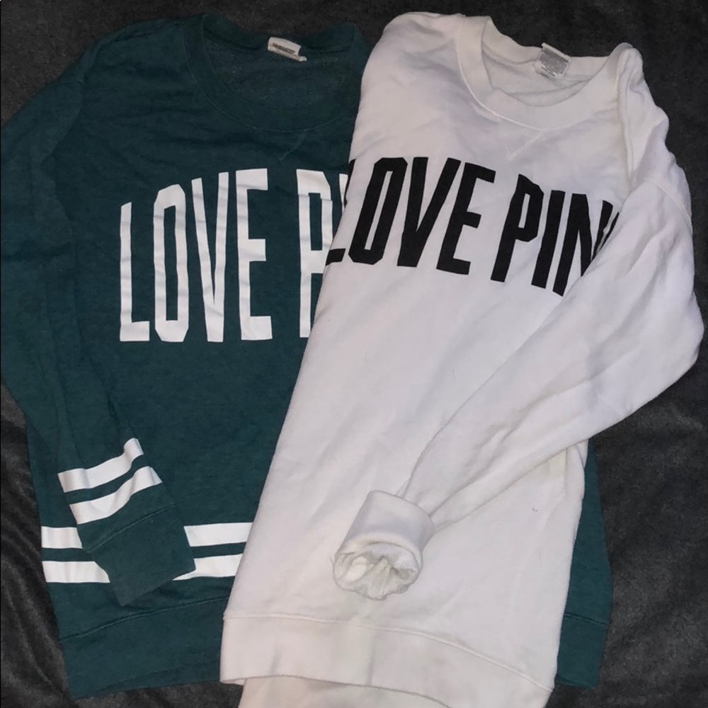 Love pink crew neck oversized fit